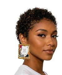 Swanky Designs The Art Stud Statement Earrings