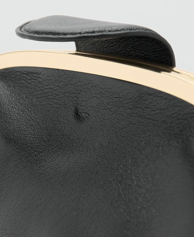 Mango Women's Metal Detail Clutch Bag