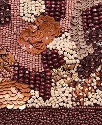 Mango Women's Multicolor Beaded Clutch Bag