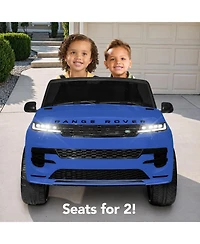 Best Choice Products Kids 24V 2-Seater Licensed Range Rover Ride-On Car w/ Parent Control 132lb Weight Capacity