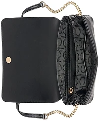 Calvin Klein Magnetic Snap Emma Mini Crossbody Satchel Handbag
