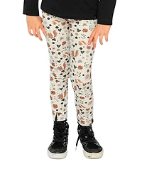Deux par Big Girls Cotton Leggings with Squirrel Print