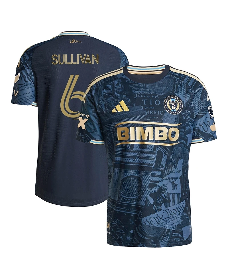 Adidas Men's Cavan Sullivan Navy Philadelphia Union 2026 1776 Kit On-Field Authentic Patch Jersey