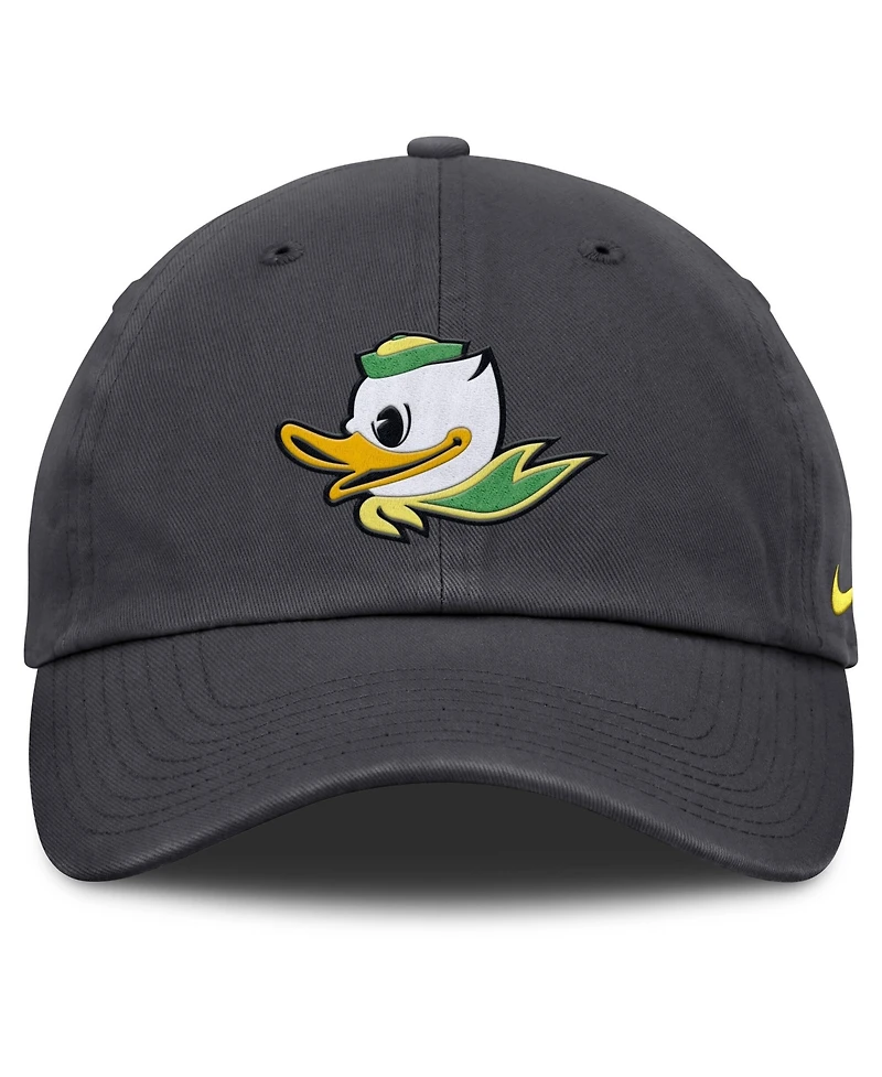 Nike Men's Anthracite Oregon Ducks Club Dri-fit Adjustable Hat