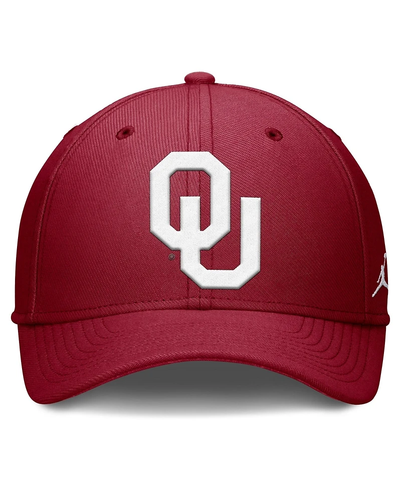 Jordan Men's Crimson Oklahoma Sooners Rise Swoosh Dri-fit Flex Hat