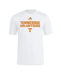 Adidas Men's White Tennessee Volunteers Wordmark Poly T-Shirt