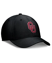 Jordan Men's Black Oklahoma Sooners Rise Swoosh Dri-fit Flex Hat