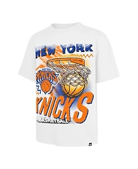'47 Brand Men's White New York Knicks Jimbo Foundation T-Shirt