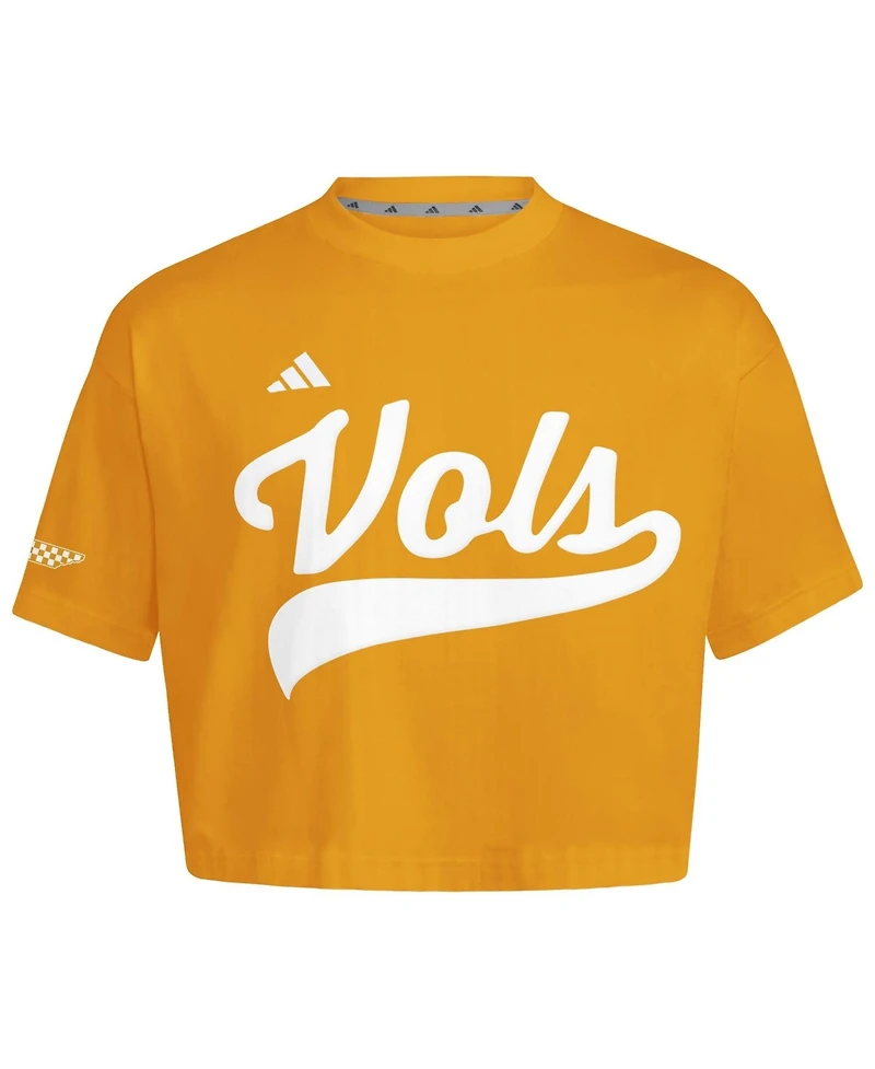 Adidas Women's Tennessee Orange Volunteers Cropped Baseball Fashion Jersey