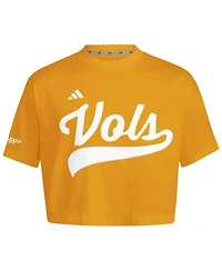 Adidas Women's Tennessee Orange Volunteers Cropped Baseball Fashion Jersey