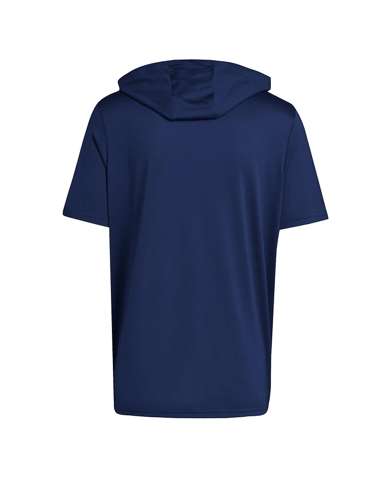 Adidas Men's Navy Penn State Nittany Lions D4T Short Sleeve Hooded T-Shirt