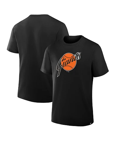 Fanatics Men's Black San Francisco Giants Vintage Logo Legacy T-Shirt