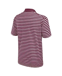 Nike Men's Maroon Philadelphia Phillies Cooperstown Collection Dri-fit Victory Striped Polo Shirt