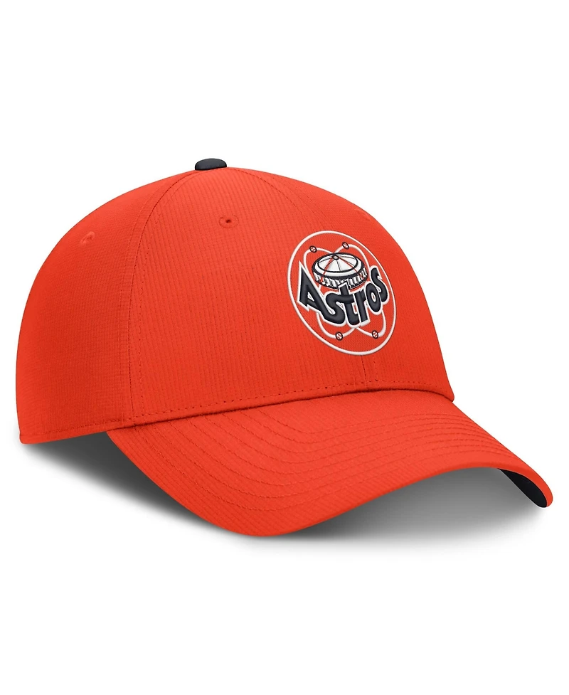 Nike Men's Orange Houston Astros Cooperstown Club Dri-fit Adjustable Hat