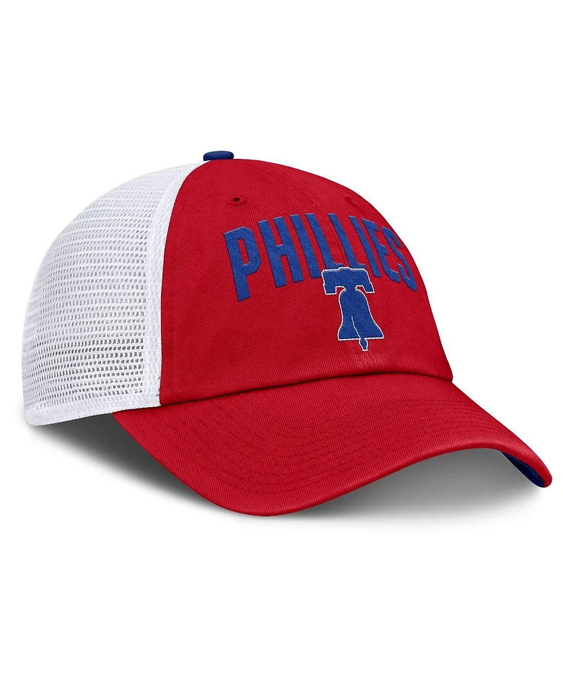 Nike Men's Red Philadelphia Phillies Primetime Club Adjustable Trucker Hat