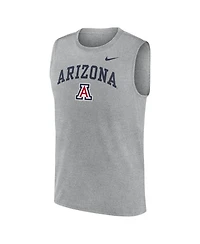 Nike Men's Heather Gray Arizona Wildcats Primetime Legend Arch Dri-fit Muscle Tank Top