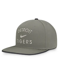 Nike Men's Olive Detroit Tigers Pro Dri-fit Snapback Hat