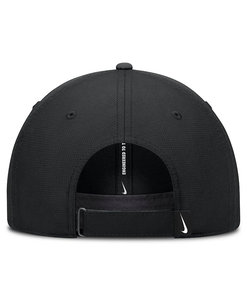 Nike Men's Black Miami Marlins Dri-fit Club Adjustable Hat