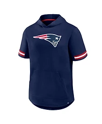 Fanatics Men's Navy New England Patriots Optimal Play Short Sleeve Hooded T-Shirt