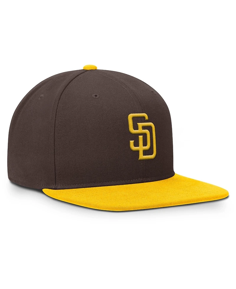 Nike Men's Brown/Gold San Diego Padres Primetime Pro Dri-fit Snapback Hat