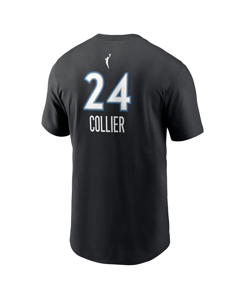 Nike Men's Napheesa Collier Black Minnesota Lynx Name & Number Rebel Edition T-Shirt