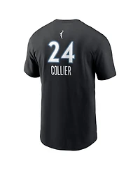 Nike Men's Napheesa Collier Black Minnesota Lynx Name & Number Rebel Edition T-Shirt
