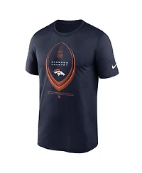 Nike Men's Navy Denver Broncos Big & Tall Legend Icon Dri-fit T-Shirt