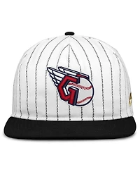 Nike Men's White/Black Cleveland Guardians Cooperstown Collection Pro Adjustable Hat