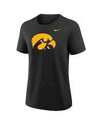 Nike Women's Black Iowa Hawkeyes Primary Logo T-Shirt