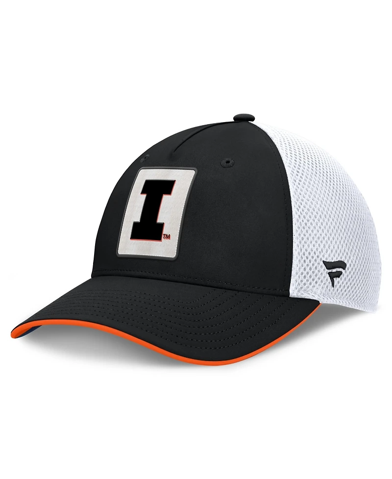 Fanatics Men's Black Illinois Fighting Illini 5-Panel Matter Flex Hat