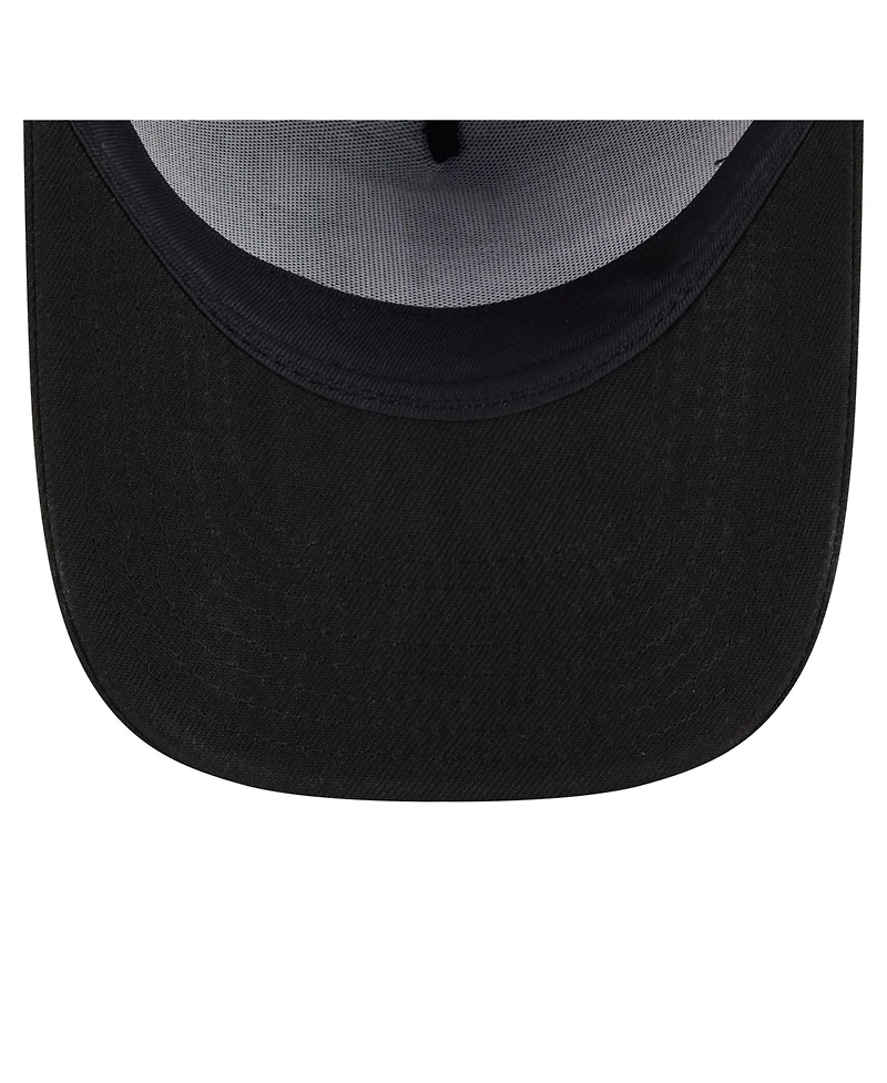 New Era Men's Black Texas Rangers Motion A-Frame 9FIFTY Snapback Hat