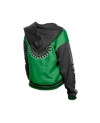 New Era Women's Kelly Green Philadelphia Eagles Throwback Full-Snap Hooded Jacket