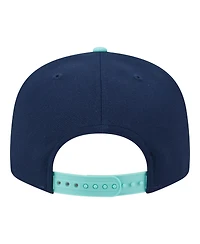 New Era Men's Navy/Turquoise Houston Astros Two-Tone Color Pack 9FIFTY Snapback Hat