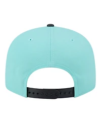 New Era Men's Turquoise/Charcoal Atlanta Braves Two-Tone Color Pack 9FIFTY Snapback Hat