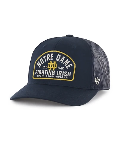 '47 Brand Men's Navy Notre Dame Fighting Irish Leland Trucker Adjustable Hat