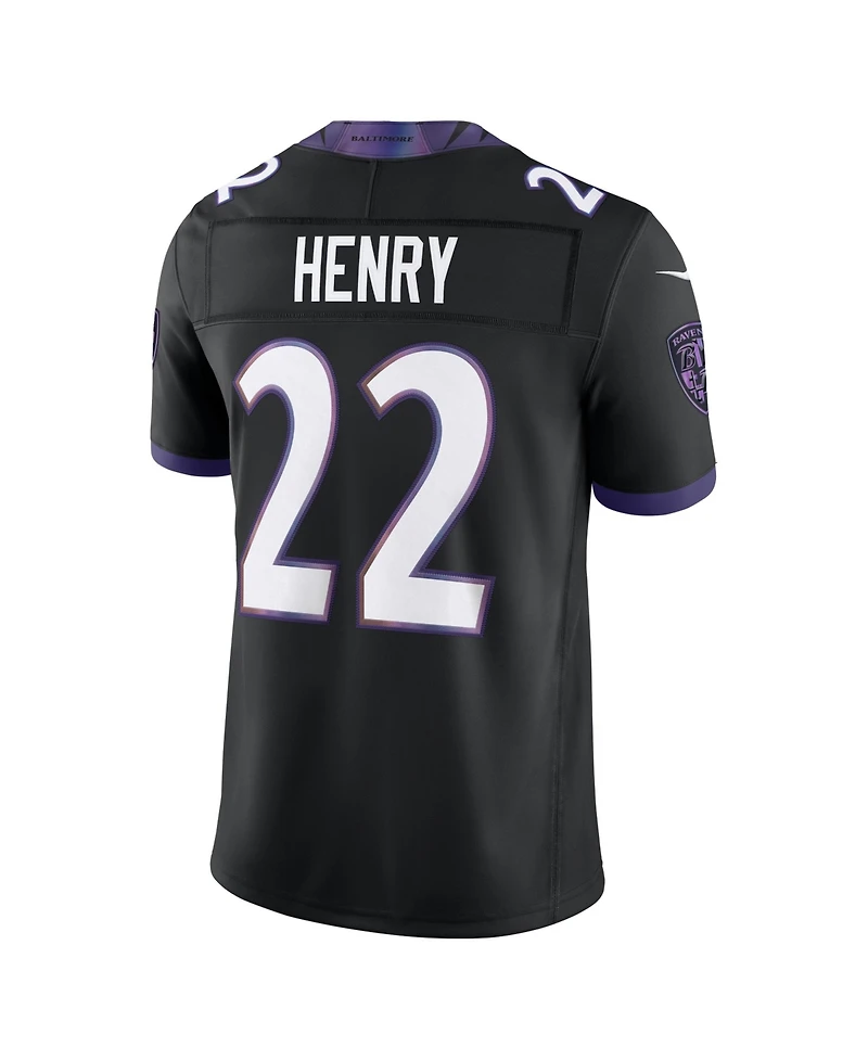 Nike Men's Derrick Henry Black Baltimore Ravens Alternate Vapor F.u.s.e. Stitched Limited Jersey