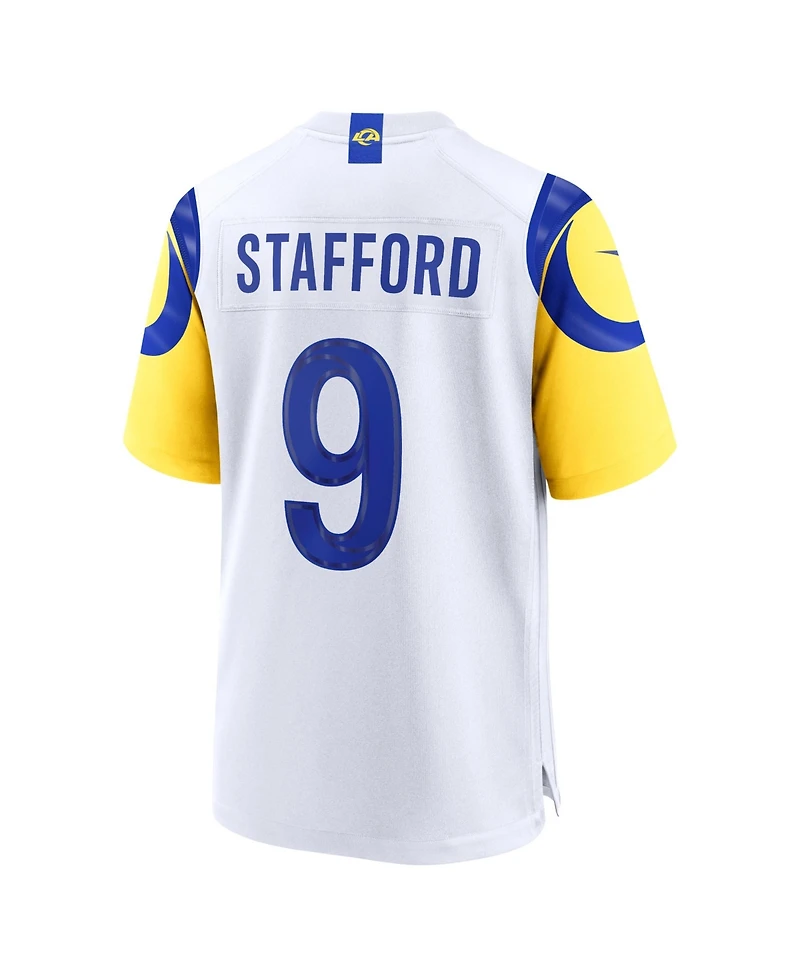 Nike Men's Matthew Stafford White Los Angeles Rams Game Player Jersey