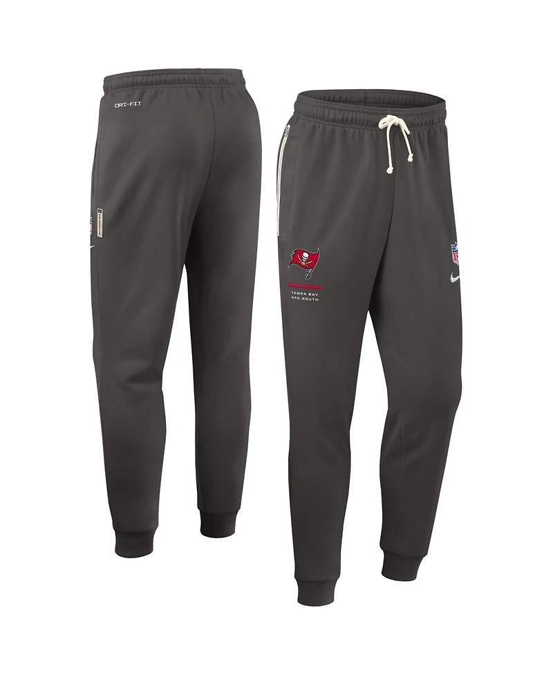 Nike Men's Pewter Tampa Bay Buccaneers Sideline Standard Issue Touchback Kick Dri-fit Taper Pants