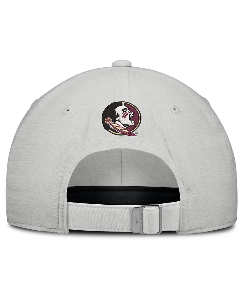 Nike Men's and Women's Gray Florida State Seminoles 2026 On-Field Gameday Club Adjustable Hat
