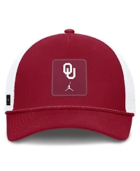 Jordan Men's and Women's Crimson Oklahoma Sooners 2026 On-Field Gameday Rope Trucker Adjustable Hat