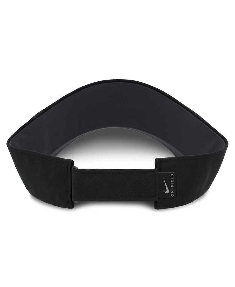Nike Men's and Women's Black Oregon Ducks 2026 On-Field Ace Adjustable Visor