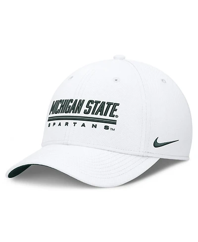 Nike Men's White Michigan State Spartans Game Day Rise Swooshflex Hat