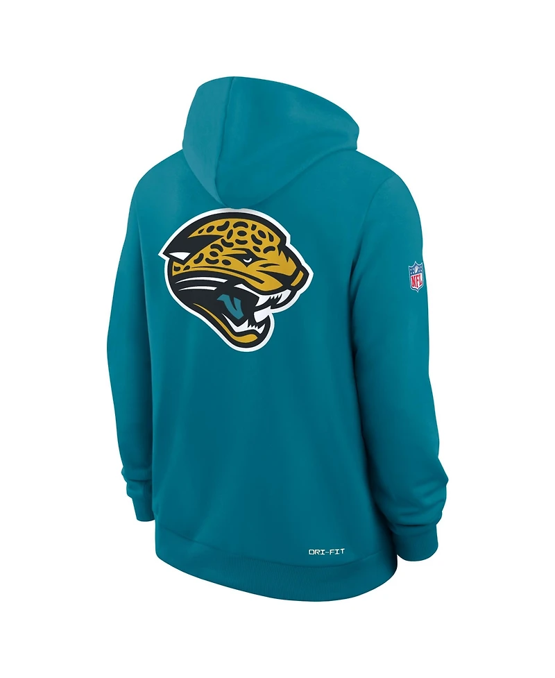 Nike Men's Teal Jacksonville Jaguars Standard Issue Replay Officials Alternate Dri-fit Hoodie