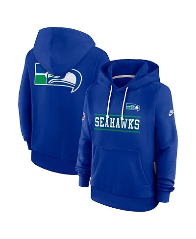Nike Women's Royal Seattle Seahawks Sideline Standard Issue Alternate Dri-fit Hoodie