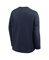 Jordan Men's Navy North Carolina Tar Heels 2026 Sideline Coaches Therma-fit Long Sleeve T-Shirt