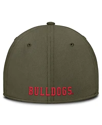 Nike Men's Olive Georgia Bulldogs Primetime SwooshFlex Dri-fit Hat