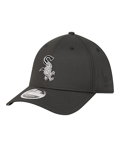 New Era Men's Black Chicago White Sox Metallic 39THIRTY M-Crown Flex Hat