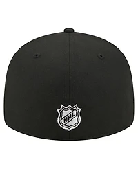 New Era Men's Black Los Angeles Kings Freedom Pre-Curved 59FIFTY Fitted Hat
