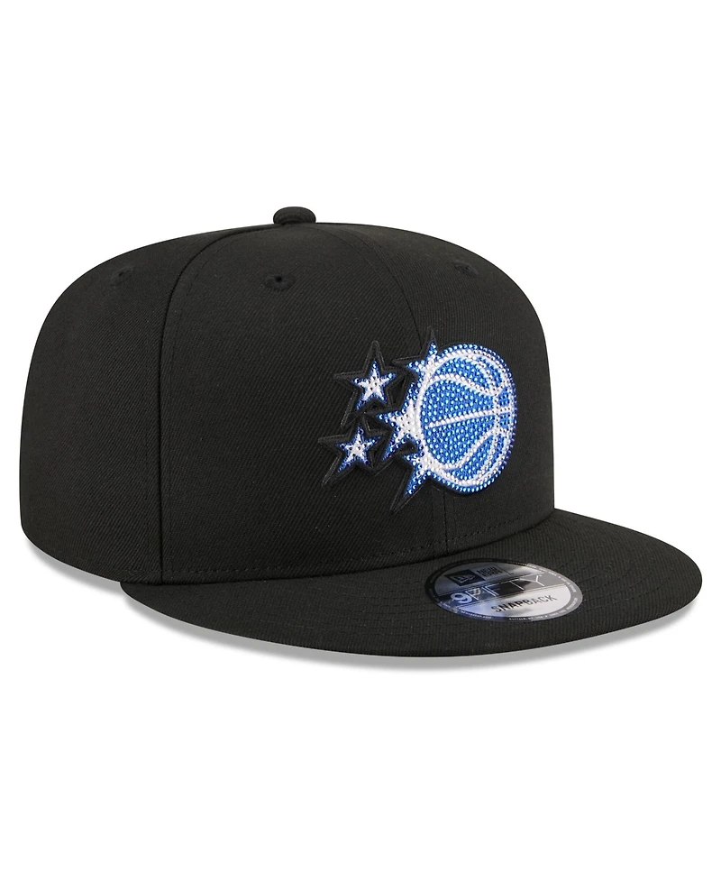 New Era Men's Black Orlando Magic 2026 Nba Draft Crystal 9FIFTY Snapback Hat