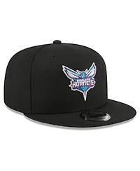 New Era Men's Black Charlotte Hornets 2026 Nba Draft Crystal 9FIFTY Snapback Hat